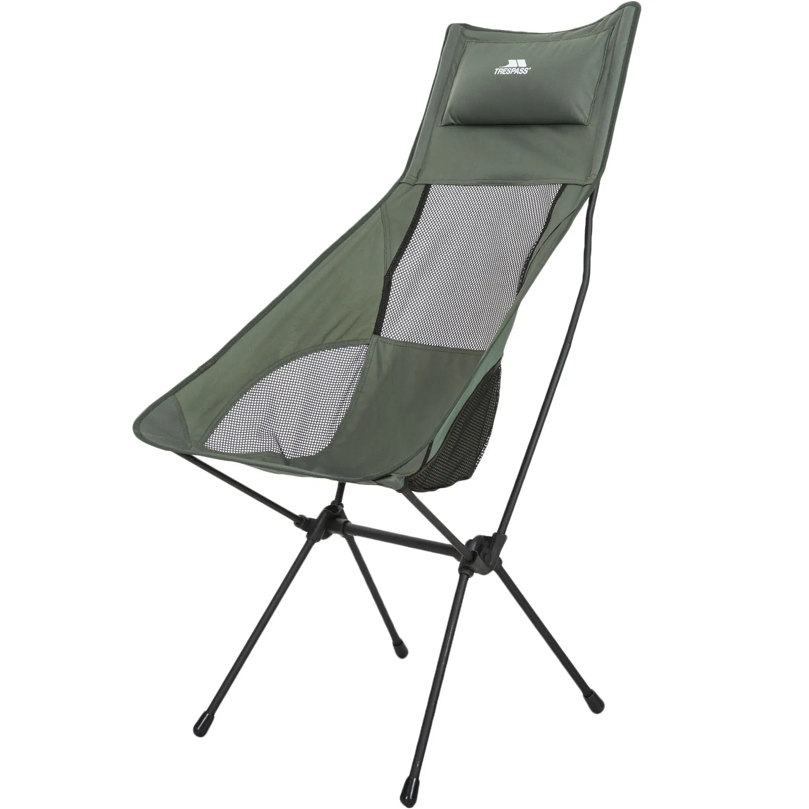 Trespass Roost Tall Lightweight Folding Chair - Olive