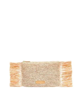 Tropical Fringe Clutch