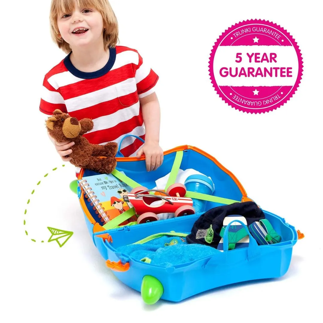 Trunki Terrance Blue Ride on Suitcase