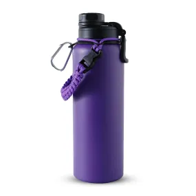 Urbane Home Water Bottle | Steel Water Bottle for Daily Use | Vacuum Insulated Flask Water Bottle with Rope | Hot & Cold Water Bottle | 1200 ML | LX-230612 | Purple