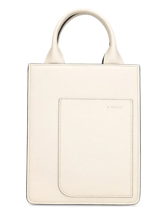 Valextra   Mini boxy shopping top handle bag 