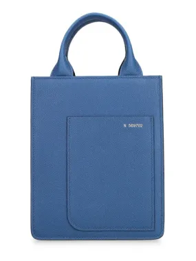 Valextra   Mini boxy shopping top handle bag 