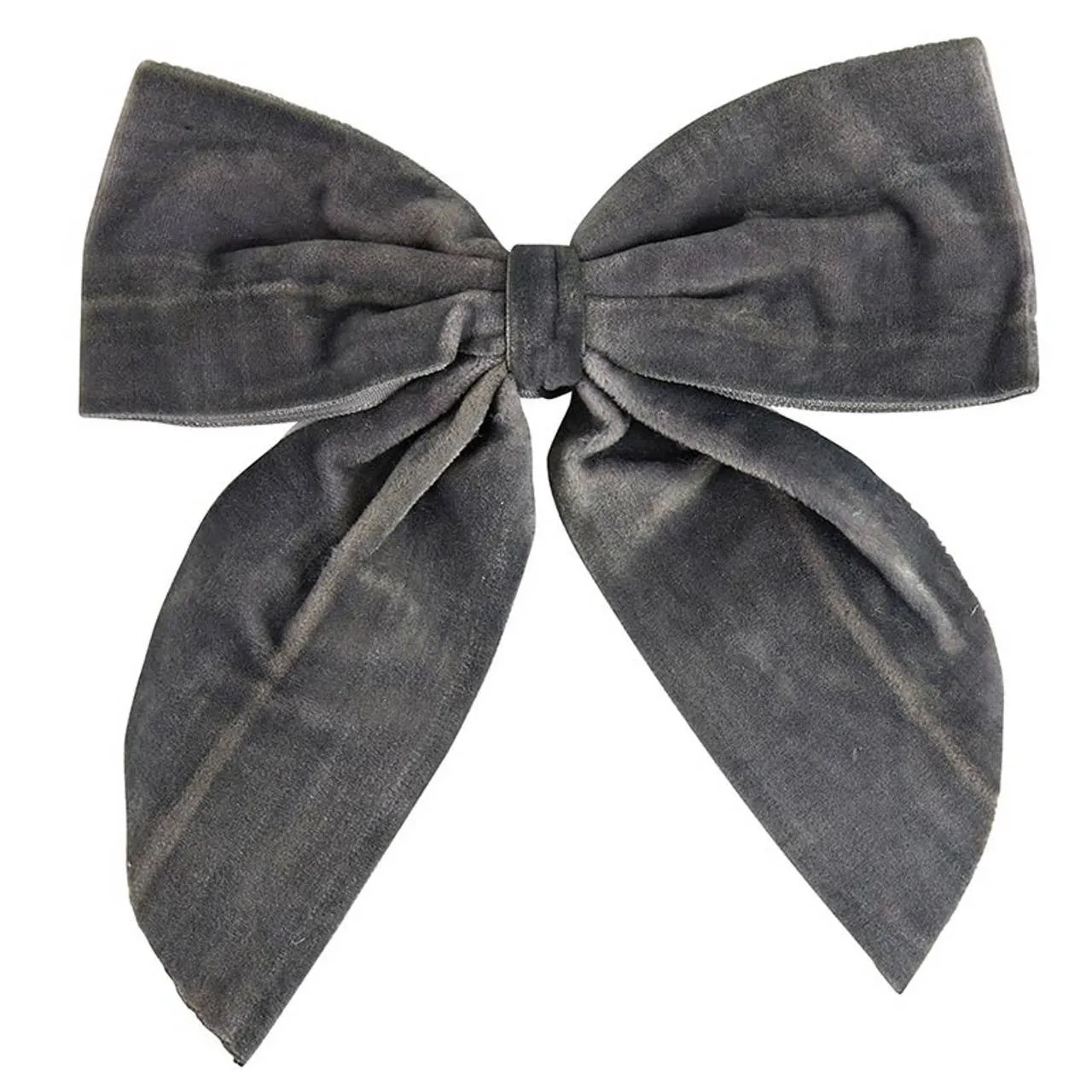 Velvet Wine Bottle Bow [Charcoal]