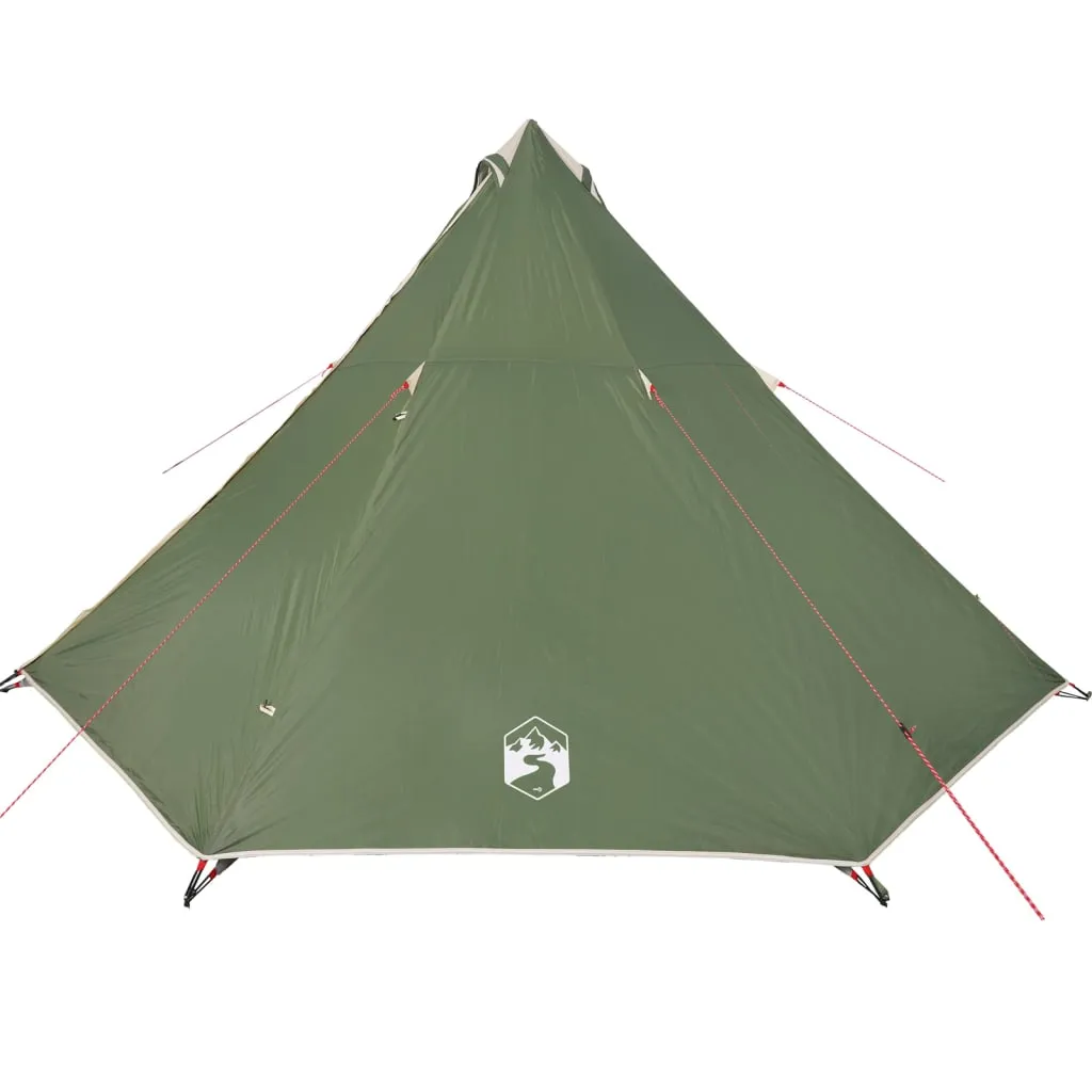 vidaXL Family Tent Tipi 8-Person Green Waterproof