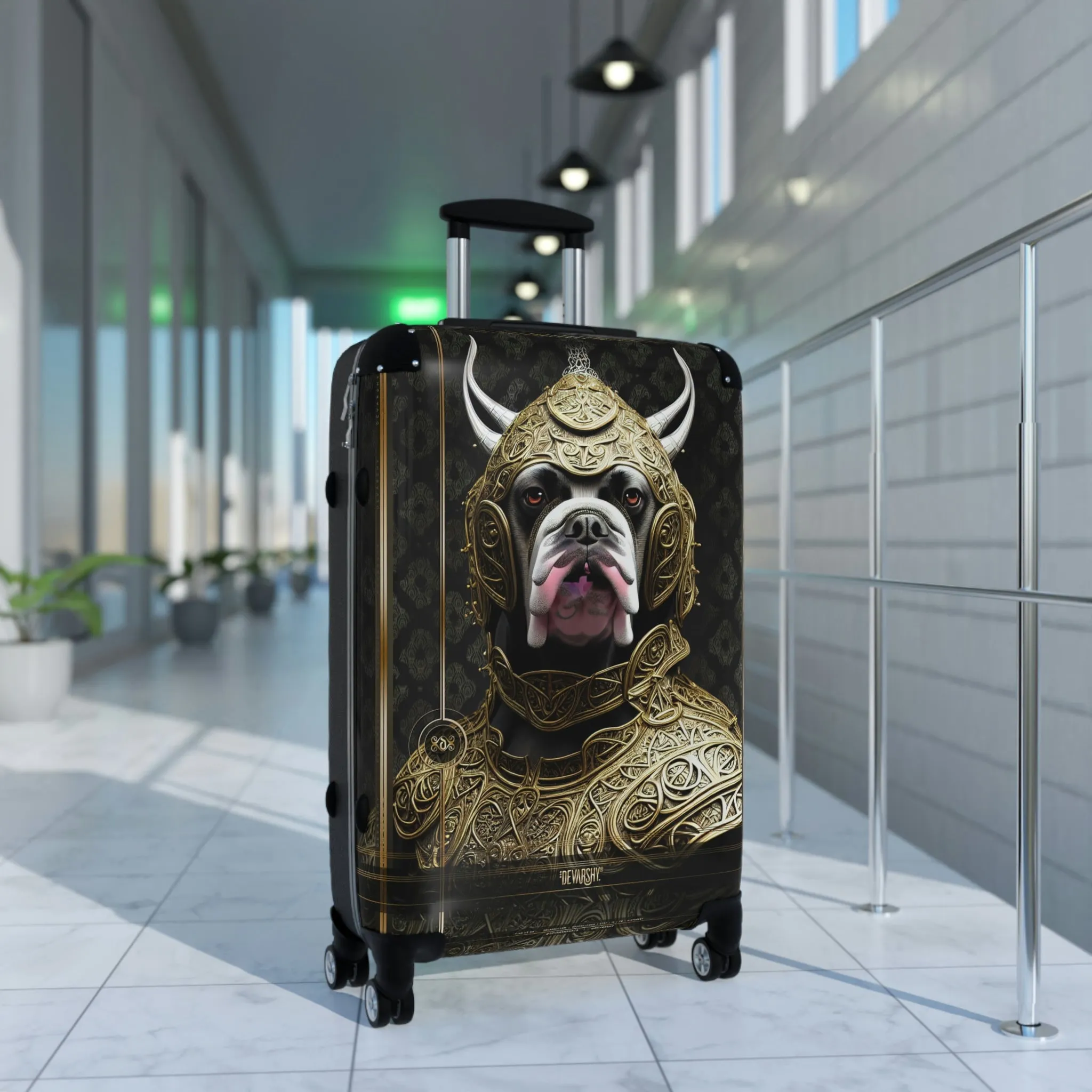 Viking BULLDOG Suitcase Carry-on Suitcase Robot Bulldog Luggage Hard Shell Suitcase in 3 Sizes | D20124