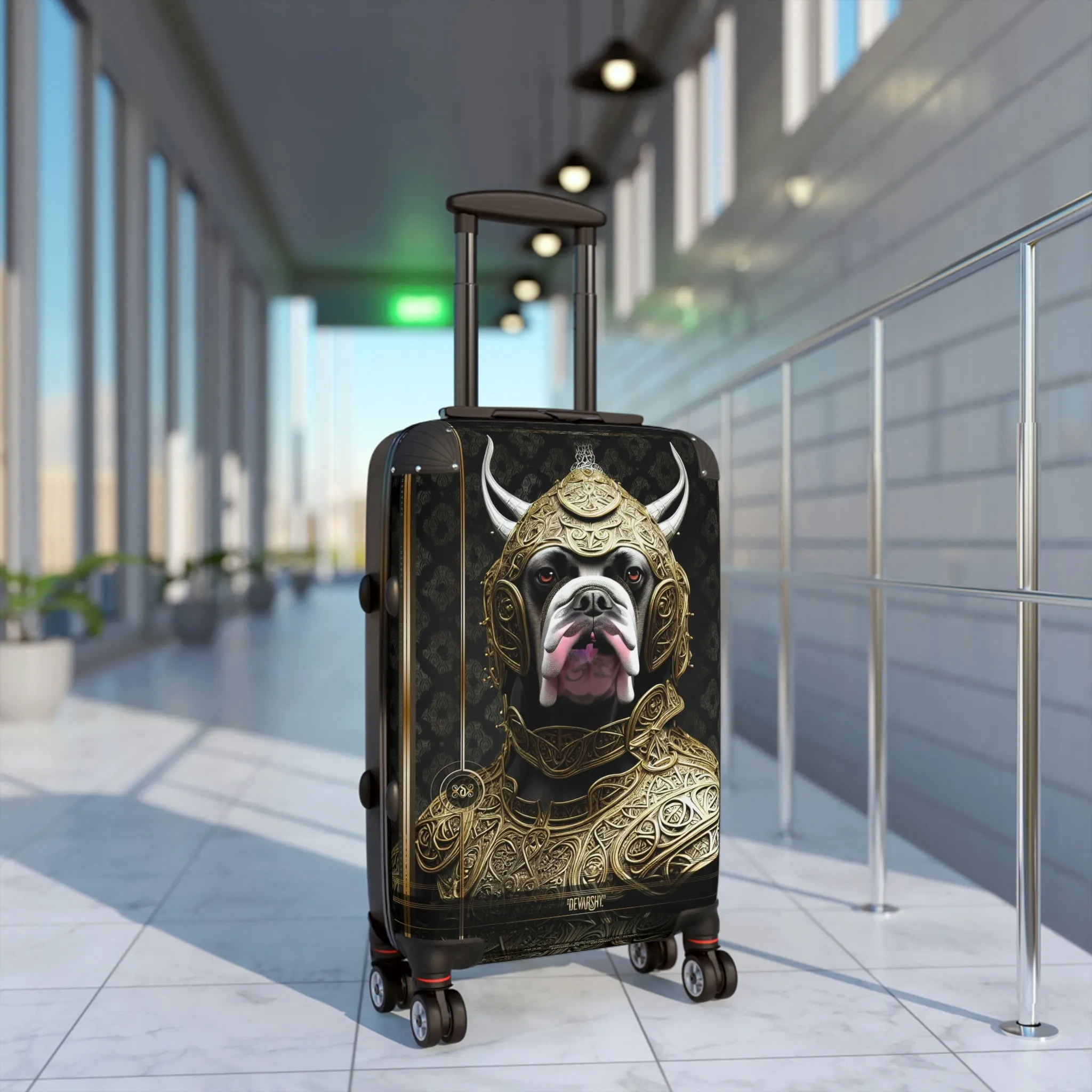 Viking BULLDOG Suitcase Carry-on Suitcase Robot Bulldog Luggage Hard Shell Suitcase in 3 Sizes | D20124