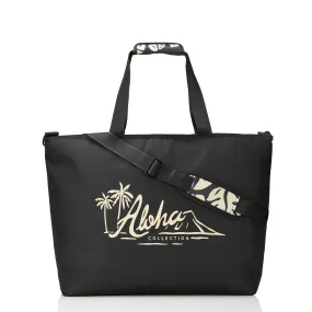 Vintage ALOHA Logo Cooler Tote / Sand/Black