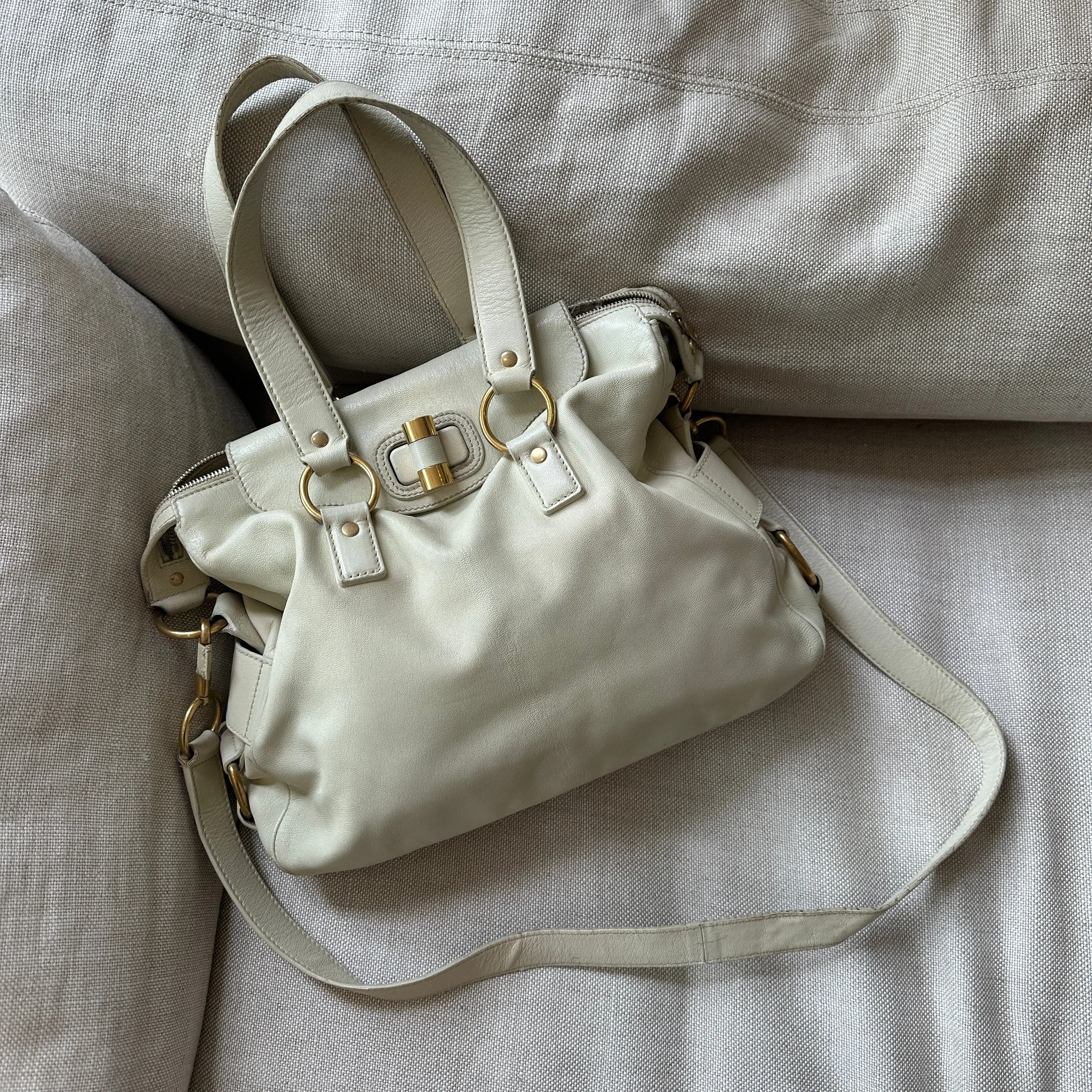 Vintage Beige Tote