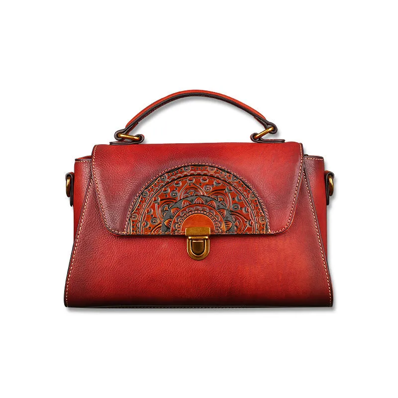 Vintage Leather Tote Handbags for Women 1199