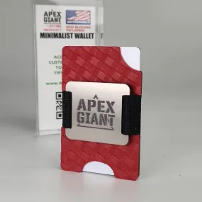 Wallet - Basket Weave EMT Red - APEX GIANT