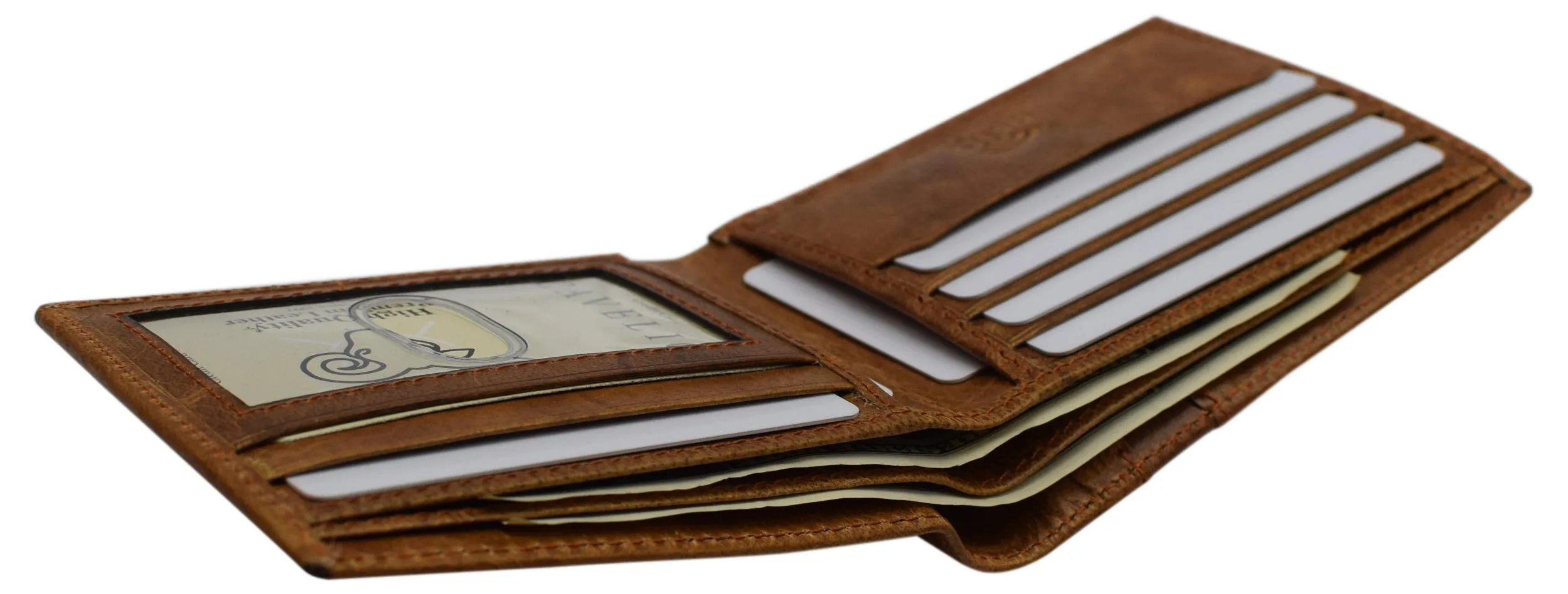 Wallet for Men’s - Genuine Leather Slim Bifold RFID Blocking Packed in Stylish Gift Box USA Series