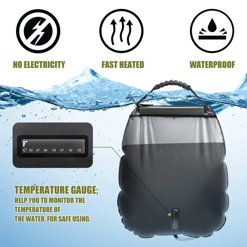 Water Bags 20L Outdoor Camping Hiking Solar Shower Bag