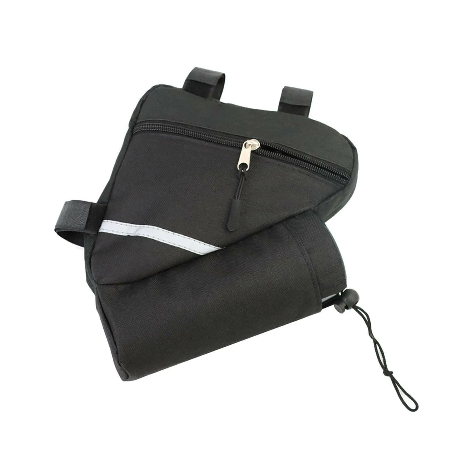 Waterproof Bike Frame Bag  Bicycle Pouch Equipment Front Frame Oxford Cloth Tube Pouch for Cards Outdoor Activities Road Bike