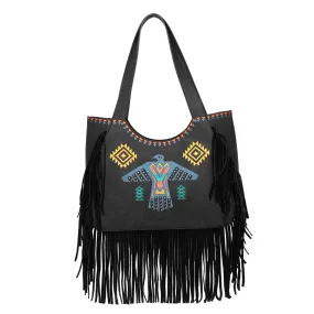 WG36-G8005 Wrangler Embroidered Fringe Collection Concealed Carry Tote