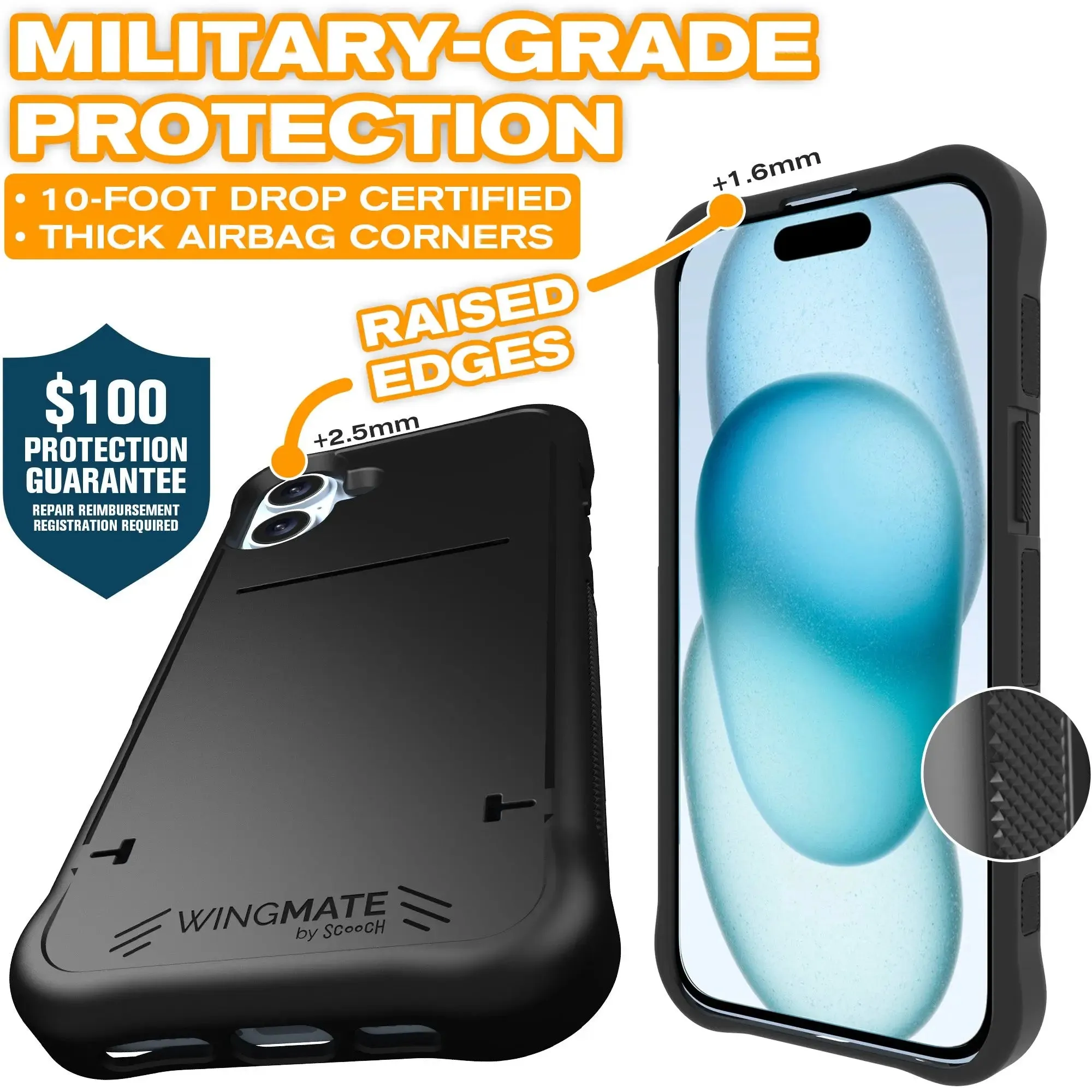 Wingmate for iPhone 16 Plus