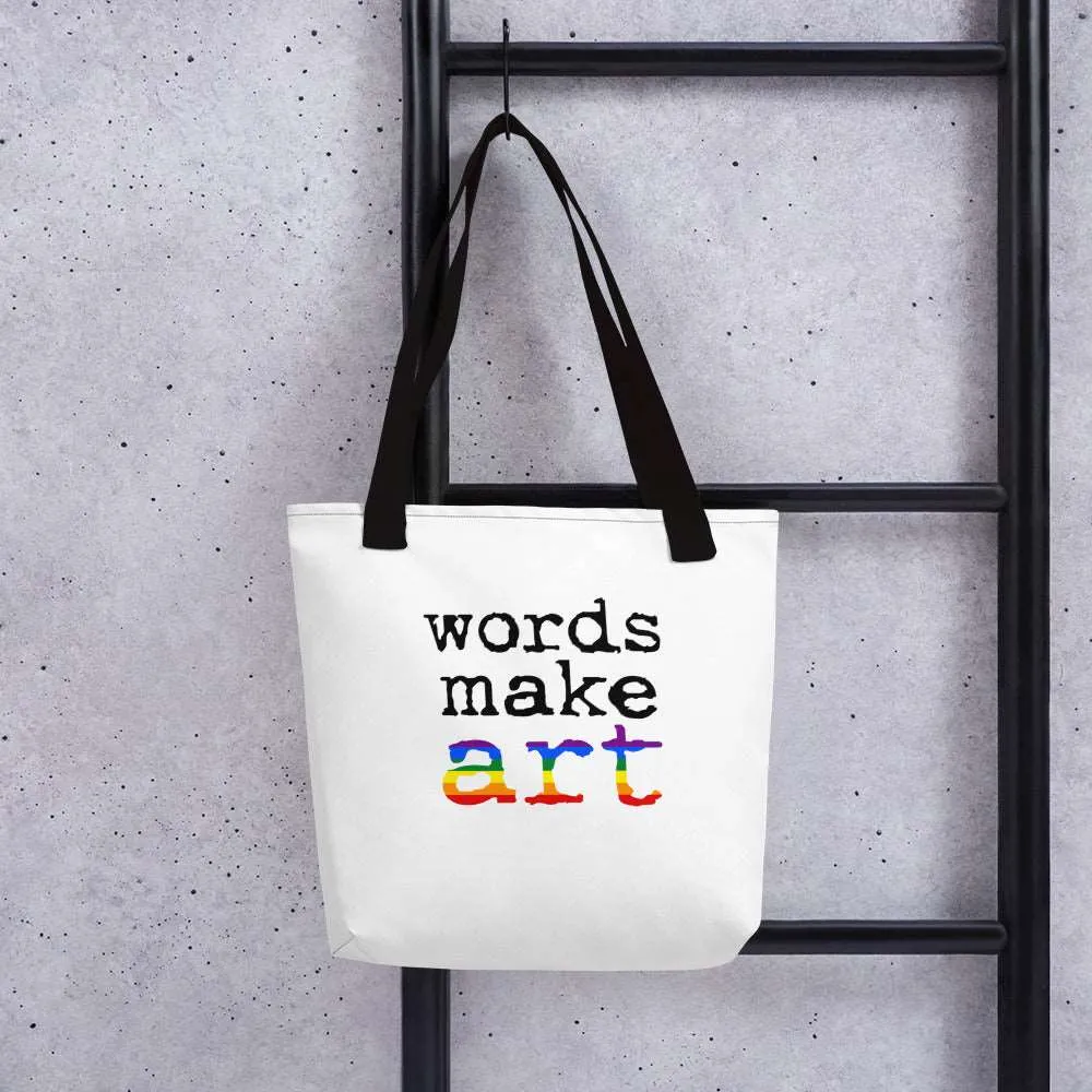 Words Make Art Tote Bag - Pride