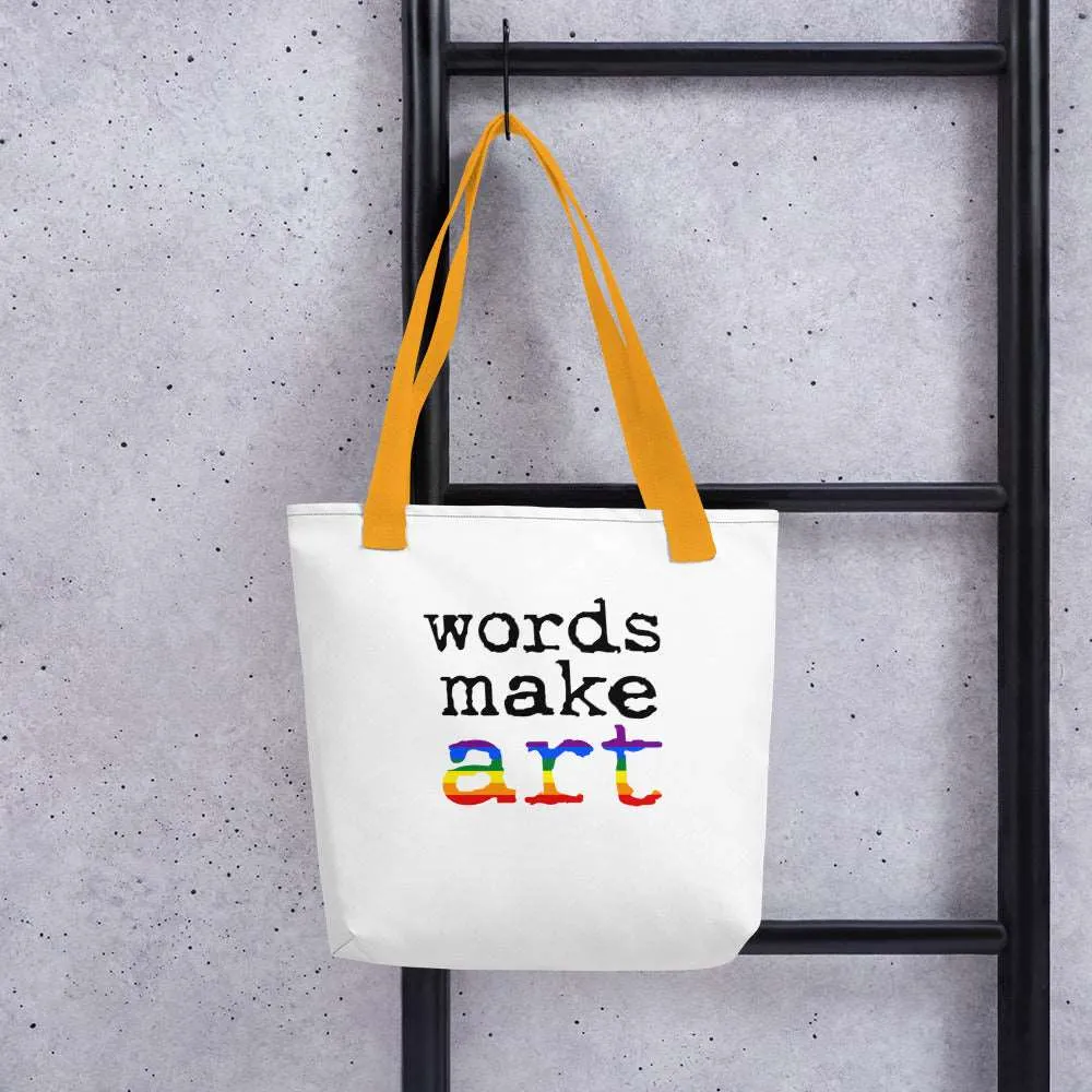 Words Make Art Tote Bag - Pride