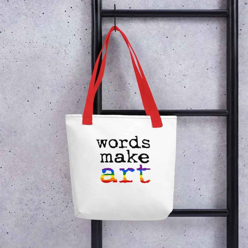 Words Make Art Tote Bag - Pride