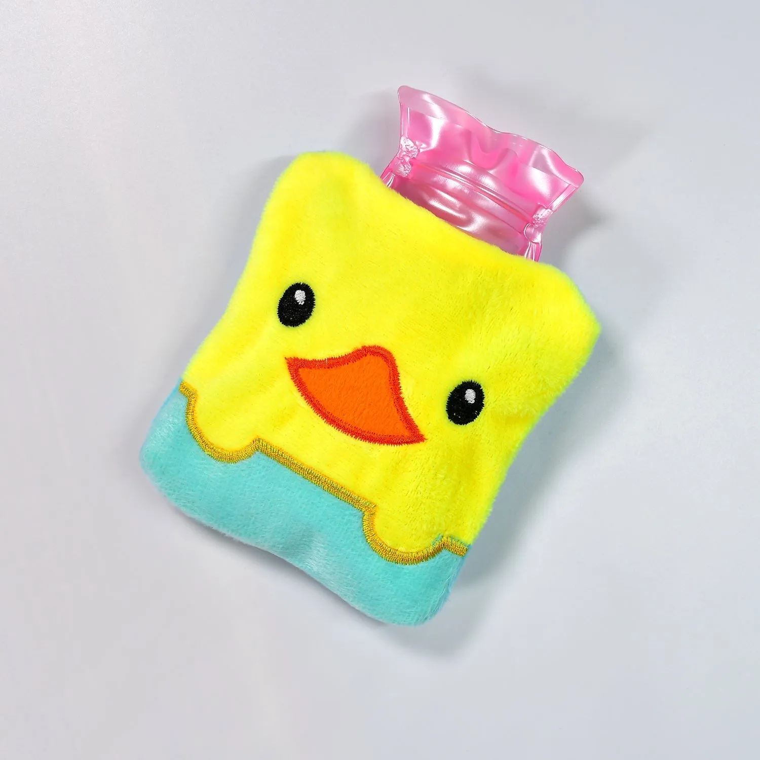 Yellow Duck design small Hot Water Bag with Cover for Pain Relief